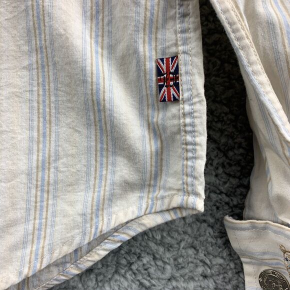 Men's English Laundry Medium Shirt Long Sleeve Button Front Cotton Embroidered - Picture 5 of 12